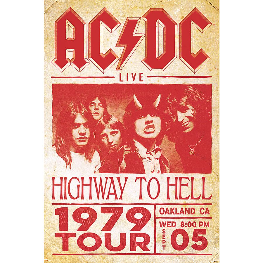 Poster AC/DC - To Hell Hell Tour 1979 - Posters buy now in the shop Close