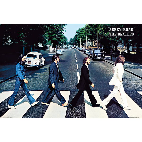 THE BEATLES POSTER ABBEY ROAD