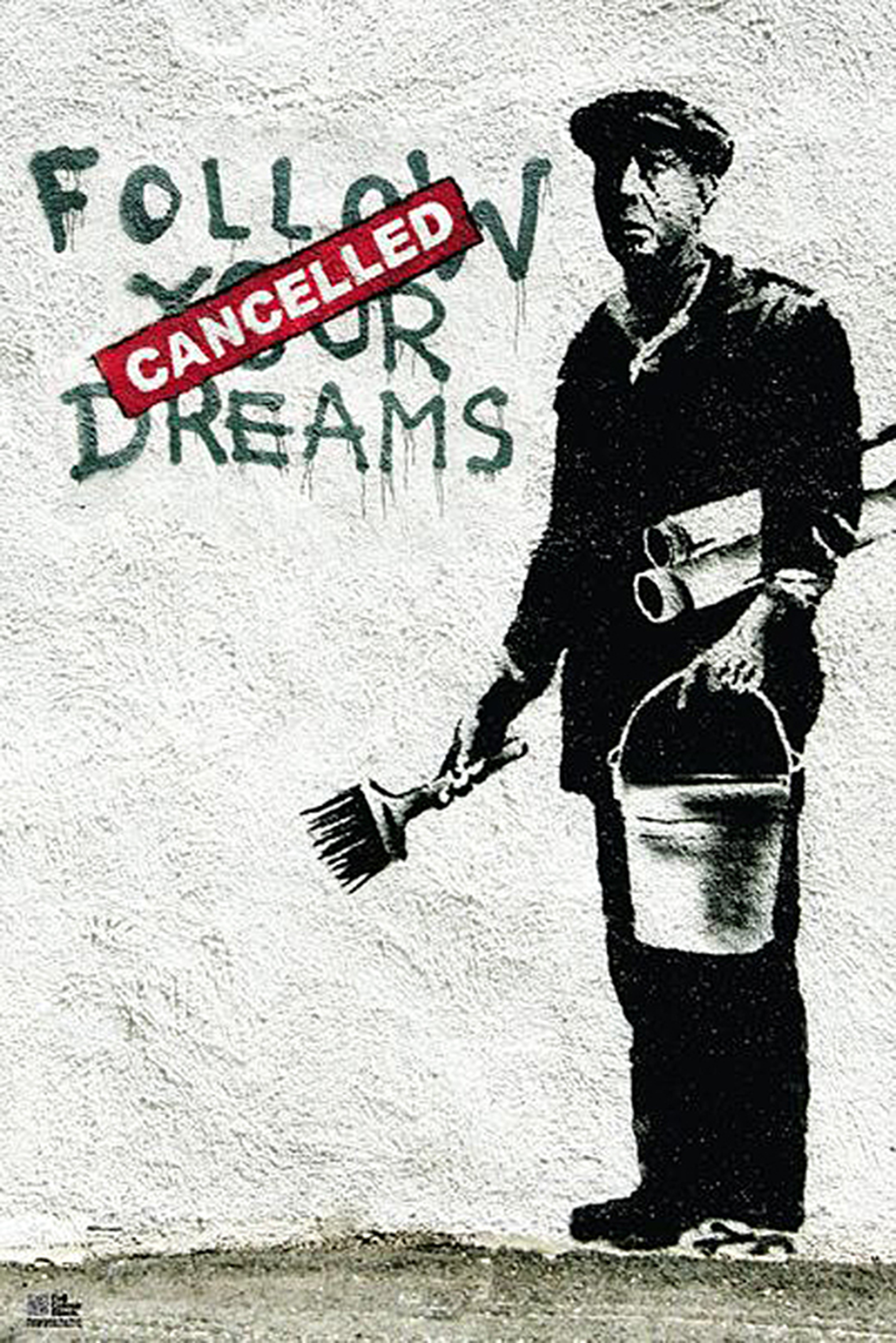 Banksy Poster Follow Your Dreams - Posters buy now in the