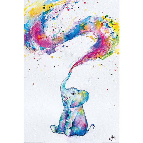 Baby Elephant Poster Spring