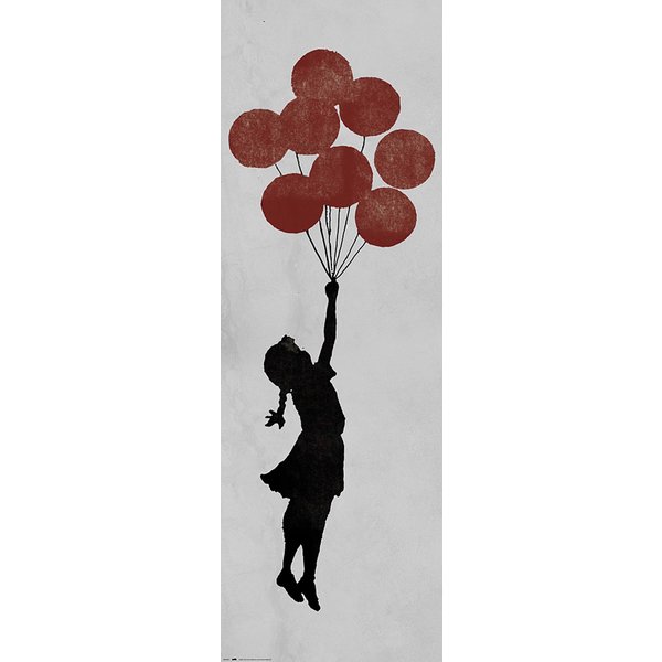 Banksy Poster Girl Floating 