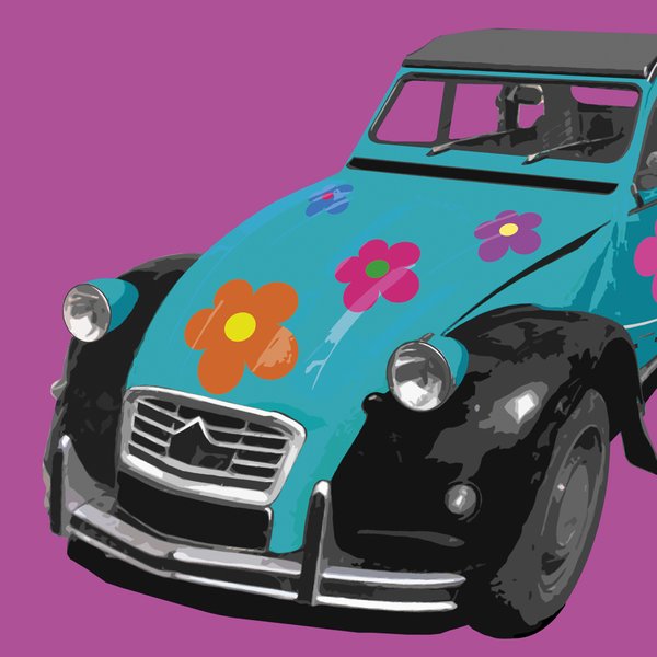 Citroën 2CV art print