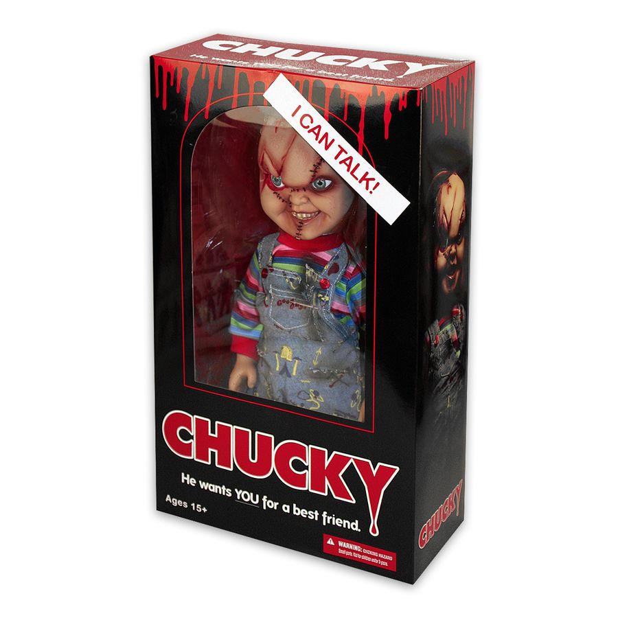 Child's Play Chucky Puppe Talking Mega Scale bei Close Up im Shop!