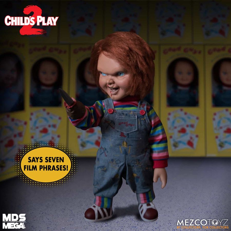 Talking Chucky 38cm Mega Scale Doll Horror Puppe Childs Play 15" Figur Mezco 