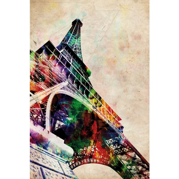 Eiffel Tower Watercolor Poster -