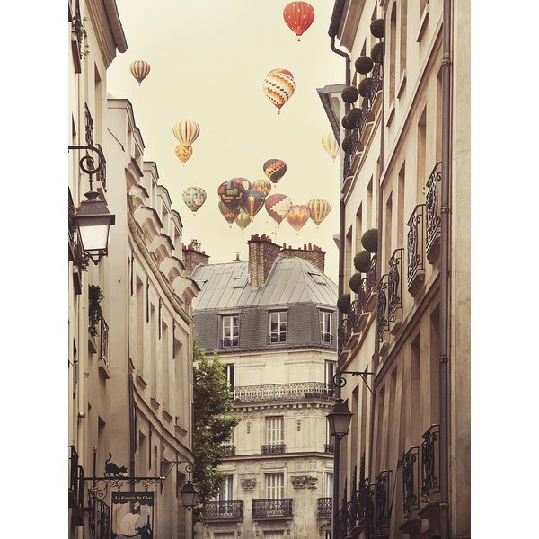 Flying Over Paris art print