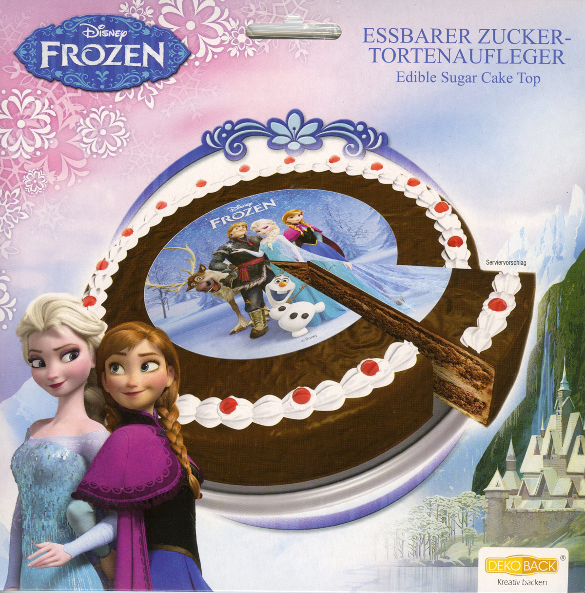 2021 6 Set 10cm Abbildung FROZEN Anna Elsa-Olaf Sven DISNEY Figuren Torte Cake 