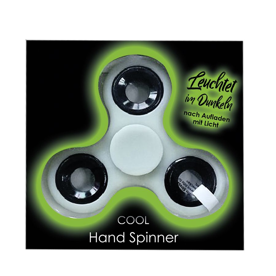 Fidget Spinner Hand Spinner Glow in the Dark 7,5 cm Anxiety Leuchtet im Dunkeln 