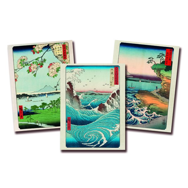 Hiroshige Art Print set of 3