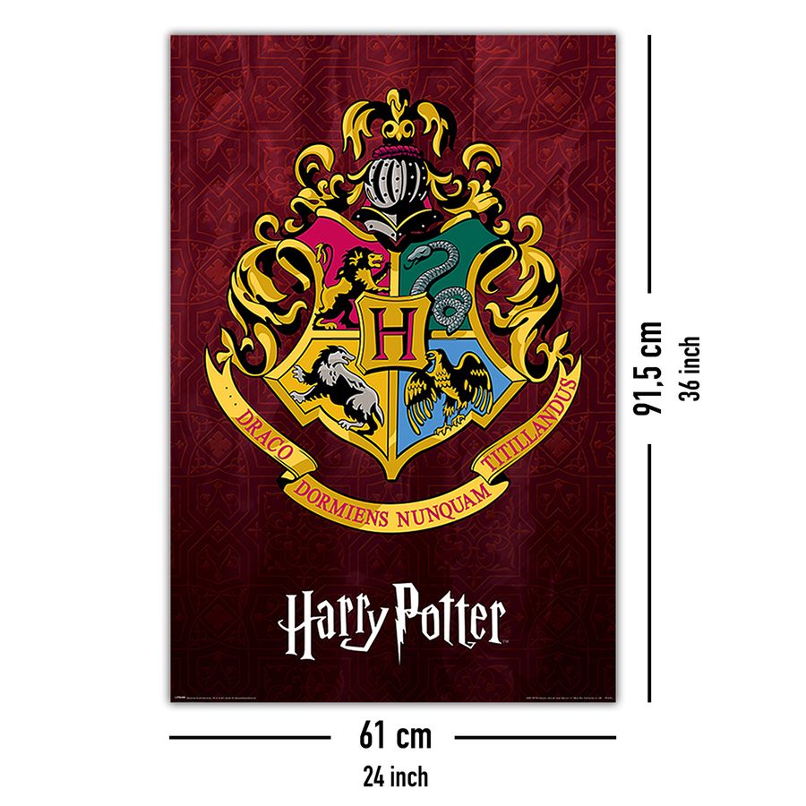Harry Potter Poster Hogwarts School Crest - Posters buy now in the shop  Close Up GmbH