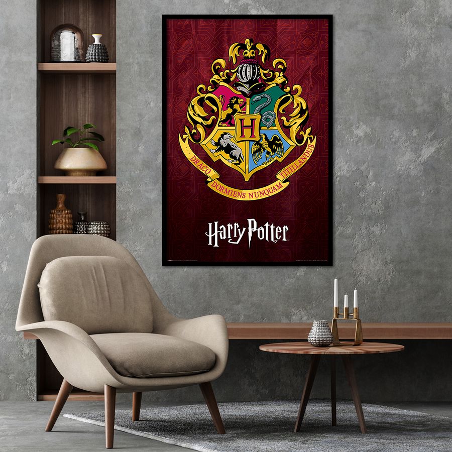 Poster Harry Potter - Hogwarts School Crest, Wall Art, Gifts & Merchandise