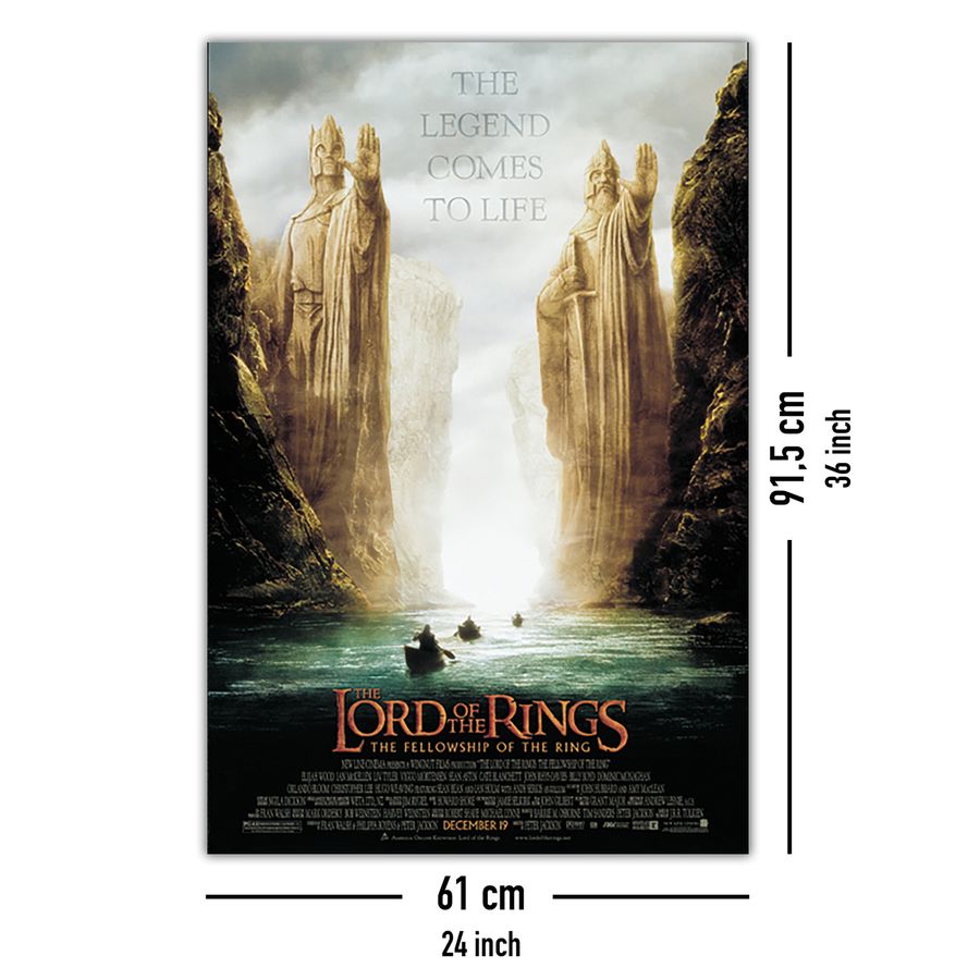 Sympathiek trainer Bisschop Lord of the Rings Poster 61 x 91,5 cm - Posters buy now in the shop Close  Up GmbH