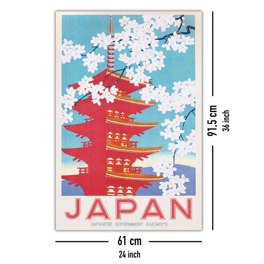 Japan Poster Japanese Government Railways Kunstdruck Werbeplakat 61 x 91,5 cm 