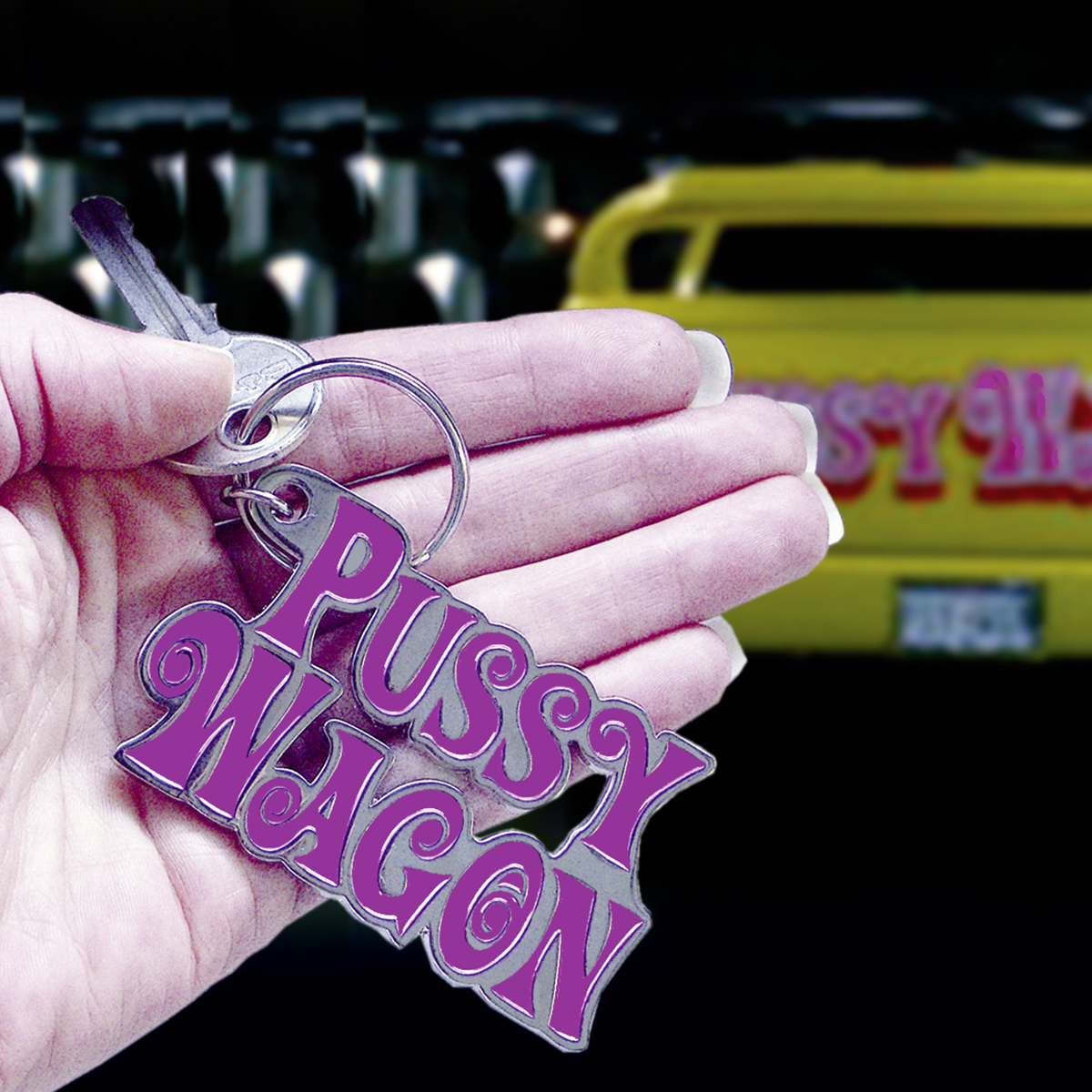 Metall Key Ring NEU Quentin Tarantino Kill Bill Schlüsselanhänger Pussy Wagon 