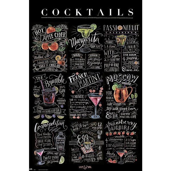 Lily & Val Poster Cocktails
