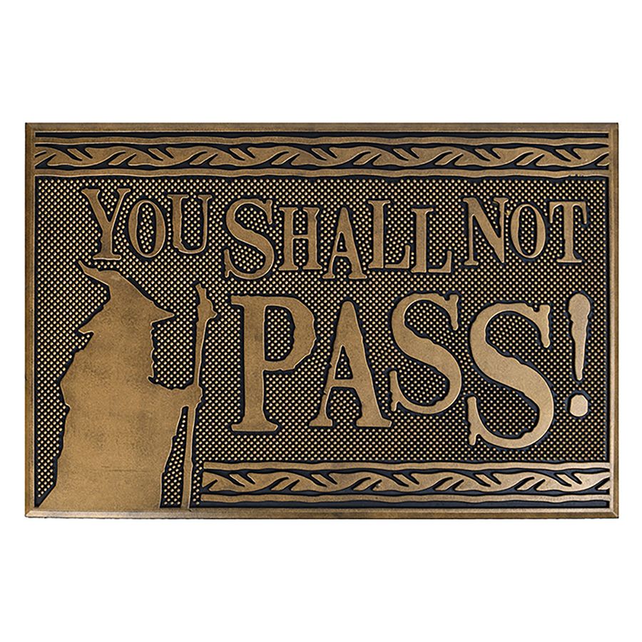 Lord of the Rings floor mat made of Rubber You Shall not Pass