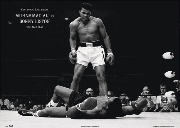 Poster XXL Mohamed Ali 140 x 100 cm