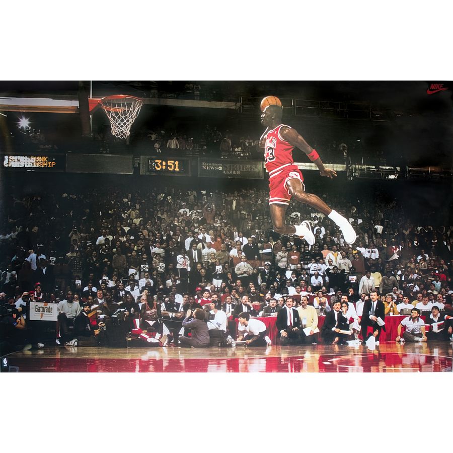 motivo Paroliere ritirare michael jordan slam dunk poster Merchandiser ...