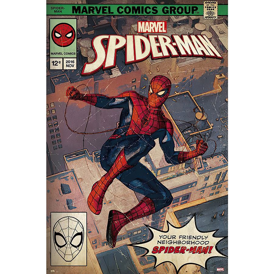 Marvel Poster Spider-Man Comic Front - Posters buy now in the shop Close Up  GmbH