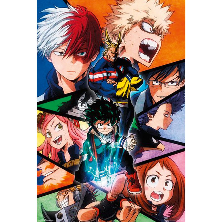 Photo My Hero Academia Personnage My Hero Academia Poster Characters - Posters buy now in the shop Close Up GmbH