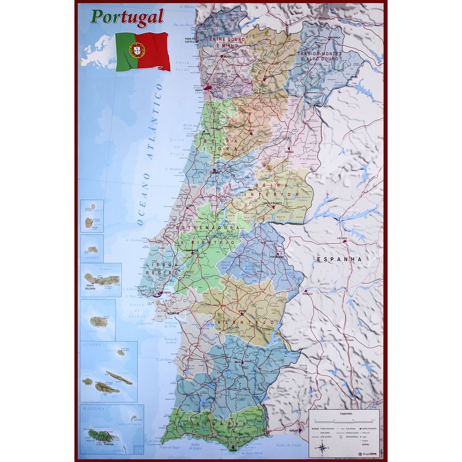 mapa de portugal