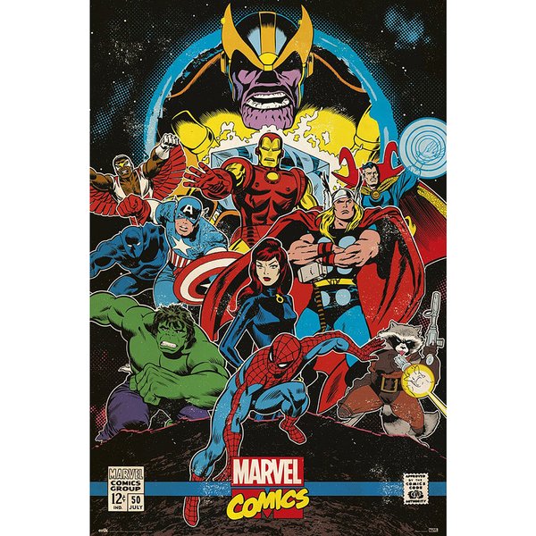 Marvel Comics Retro Poster 