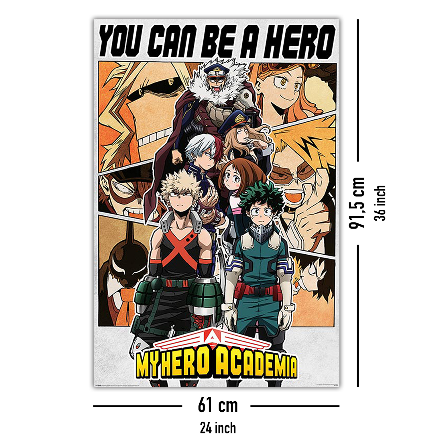My Hero Academia Poster You can be a Hero - Posters buy now in the