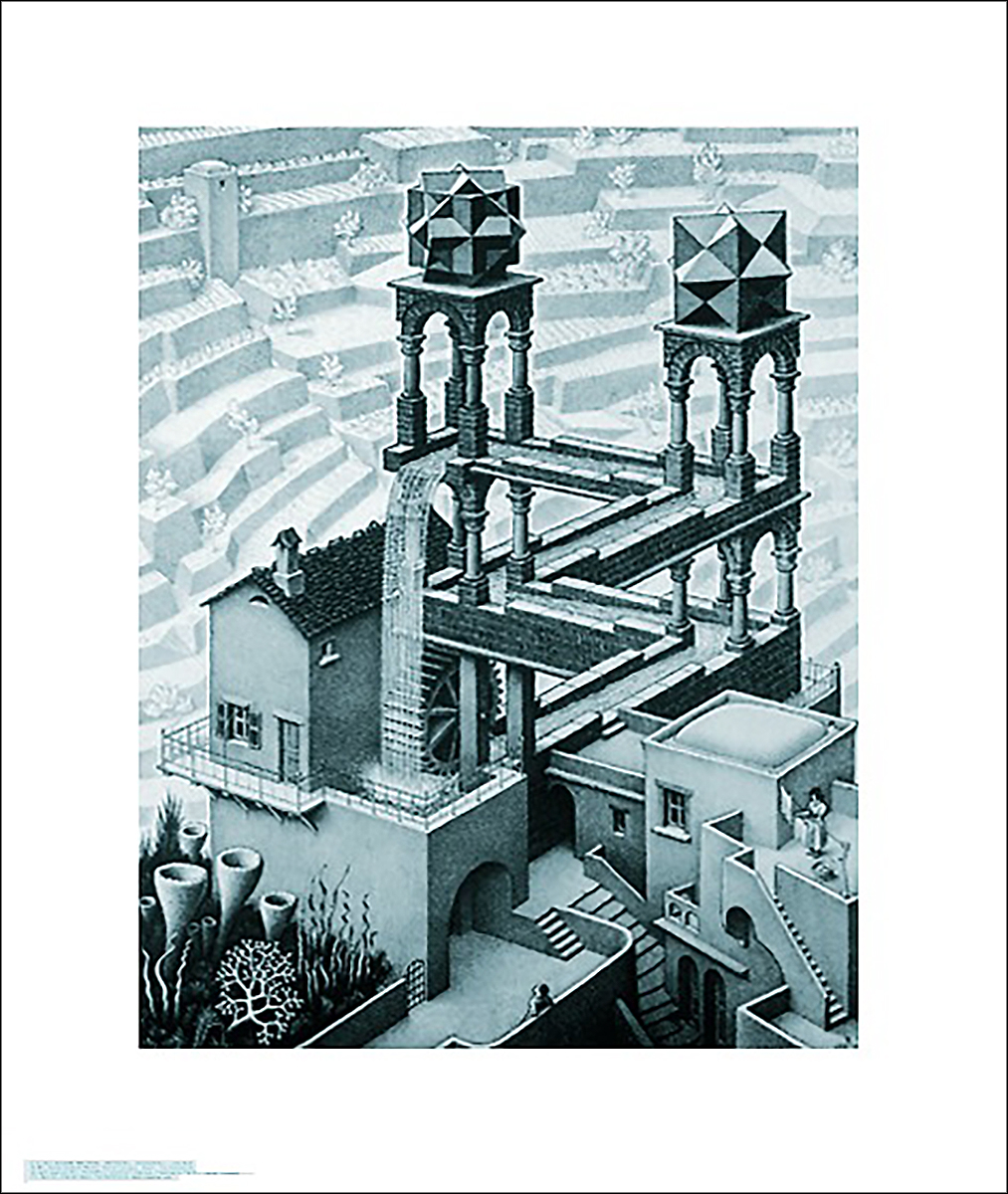 M.C. Escher Poster Waterfall - Art now the shop Up GmbH