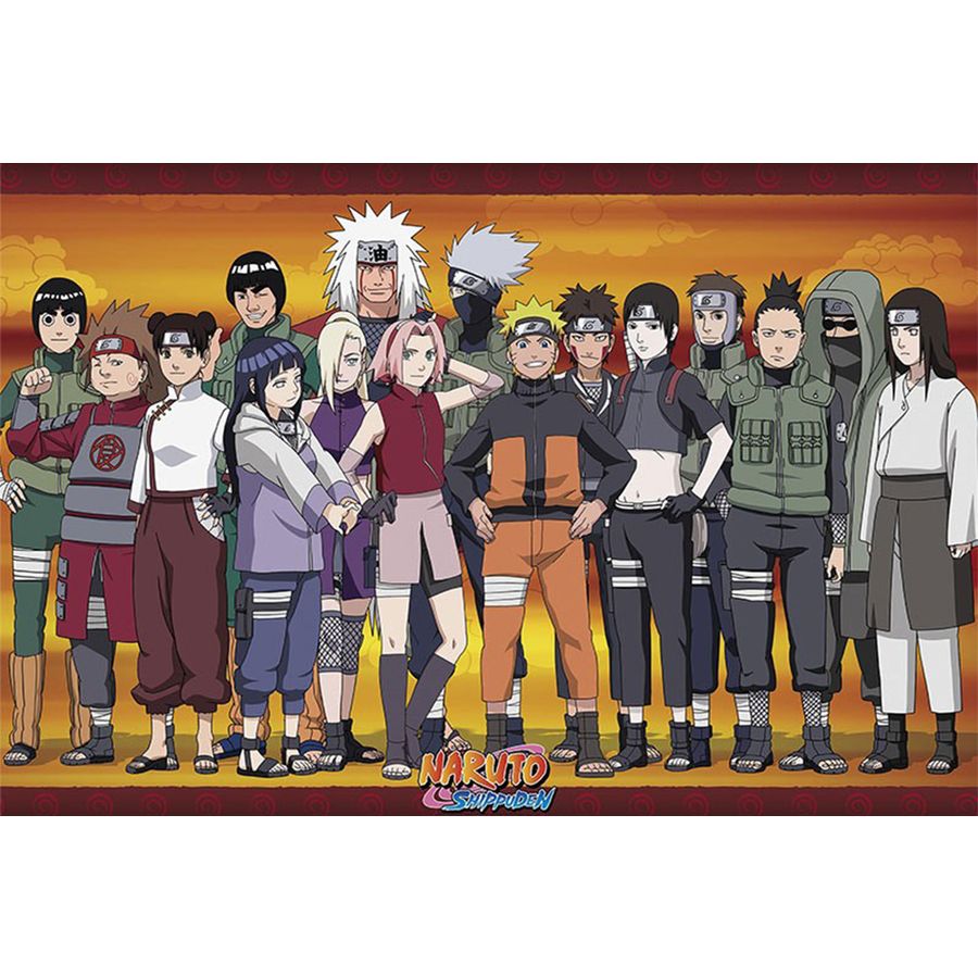 Naruto Shippuden Group Character Poster 2 Piece Set