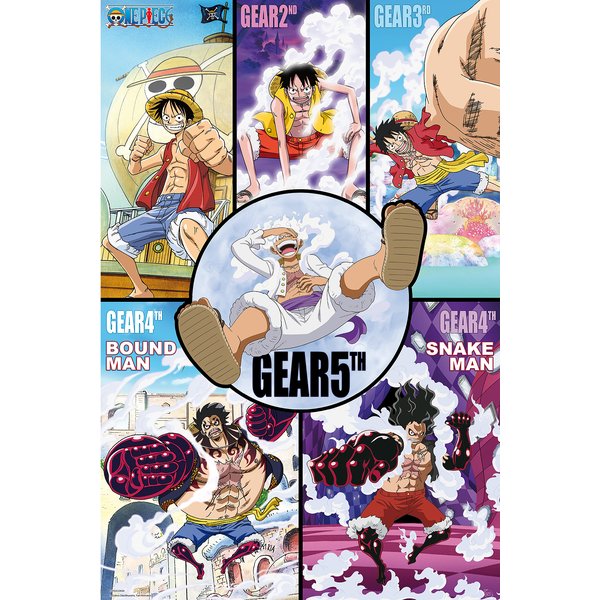 One Piece Poster - Gear History