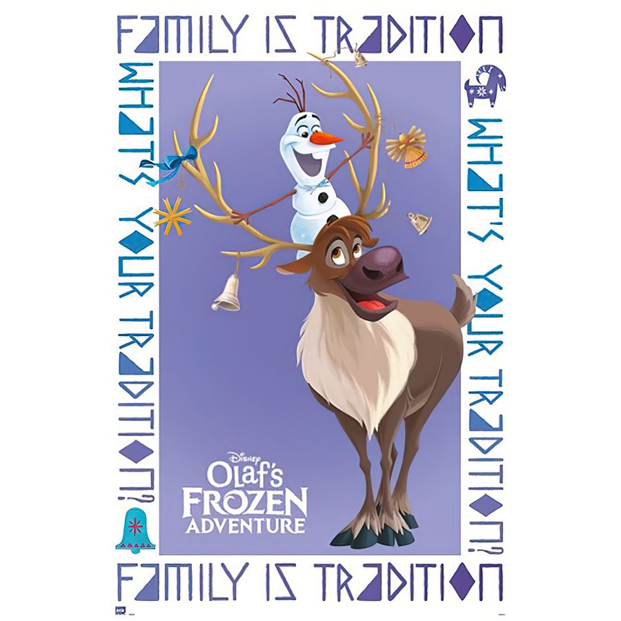 Olaf's Frozen Adventure Poster & Sven - Posters buy now in the Close GmbH