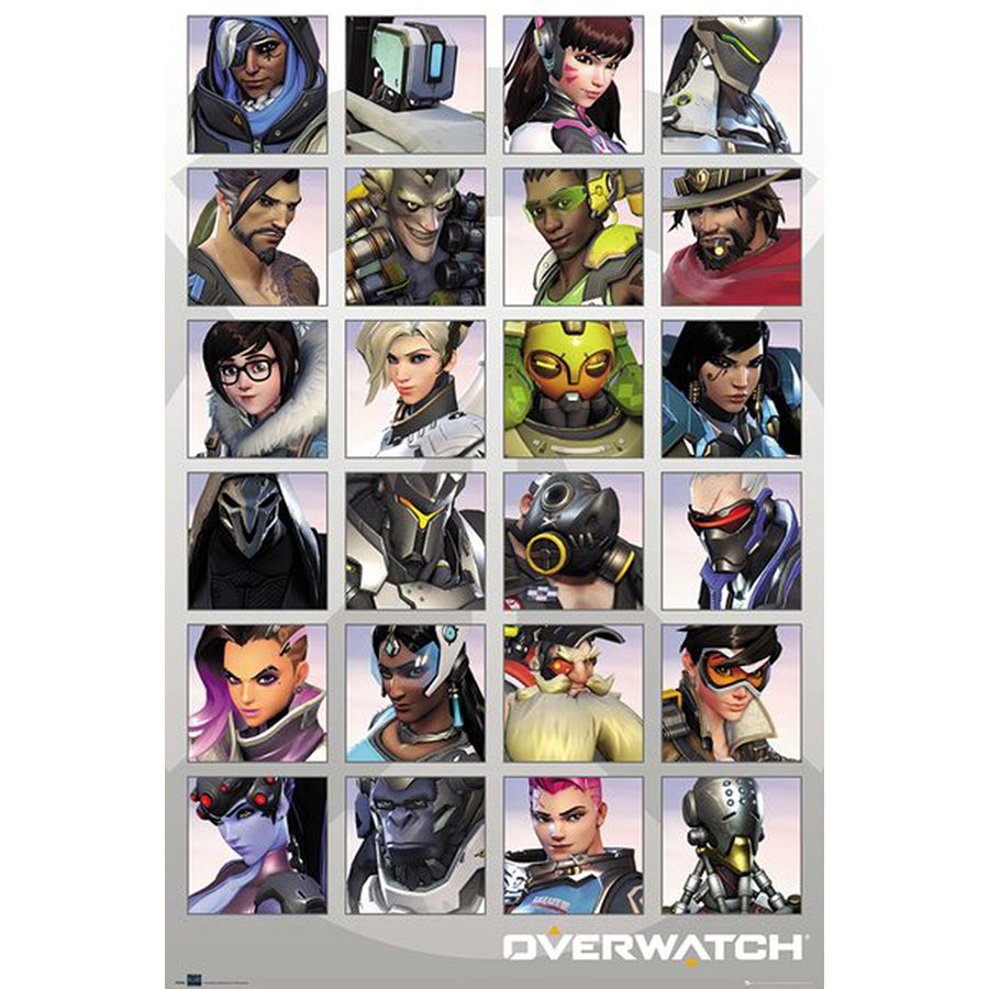 overwatch poster character portraits