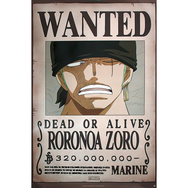 One Piece Poster Wanted 