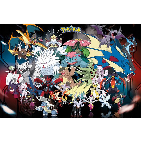 Pokemon Poster Mega