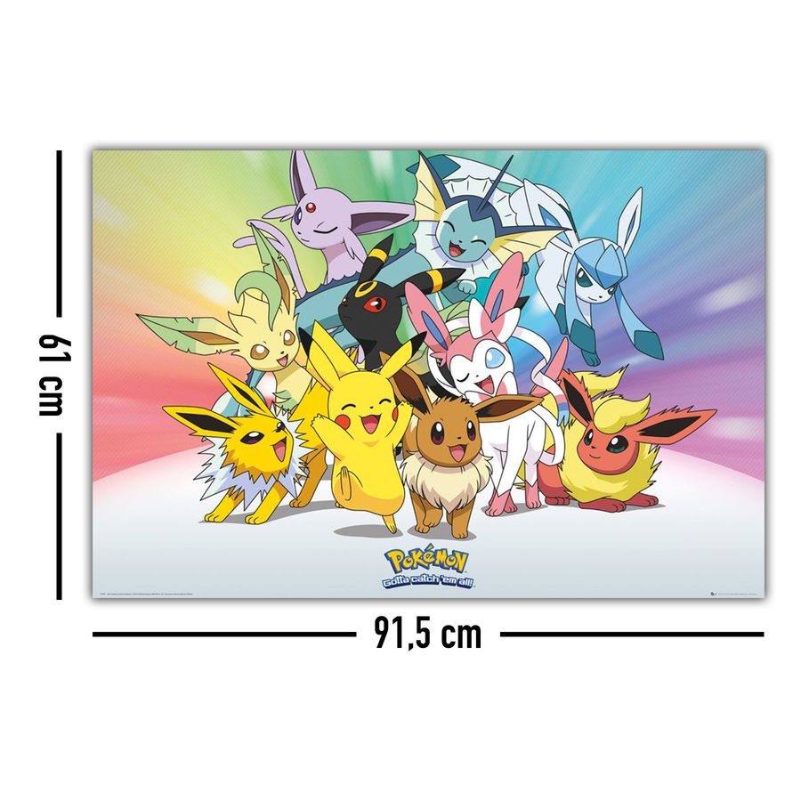 Compra online de Pôster Pokémon Eevee Evolution