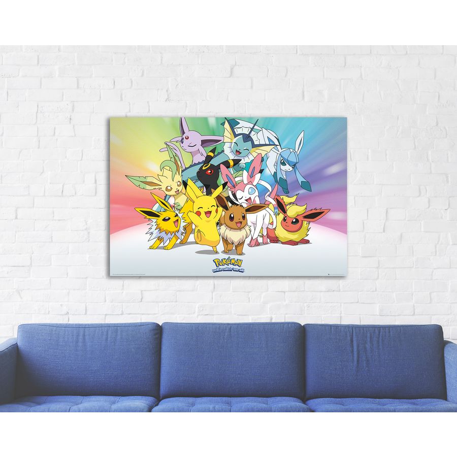 Poster Pokemon - Eevee Evolution  Wall Art, Gifts & Merchandise