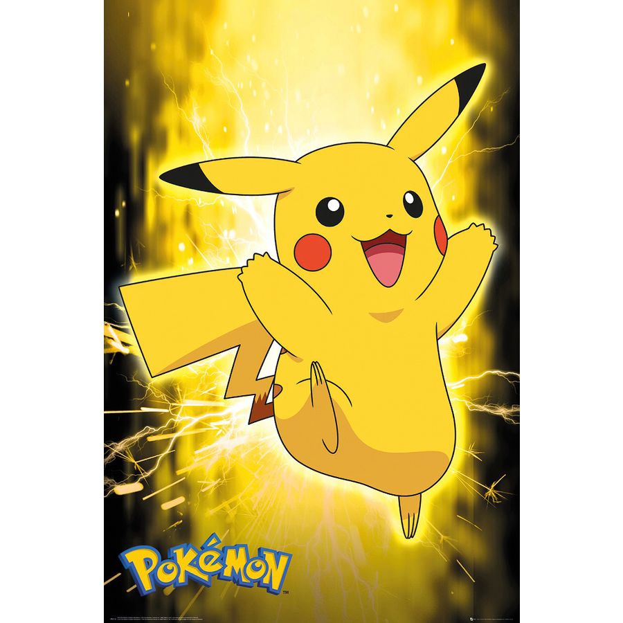 Poster Pokemon Pikachu Charged Up