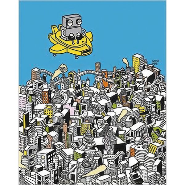 Robots 1 art print