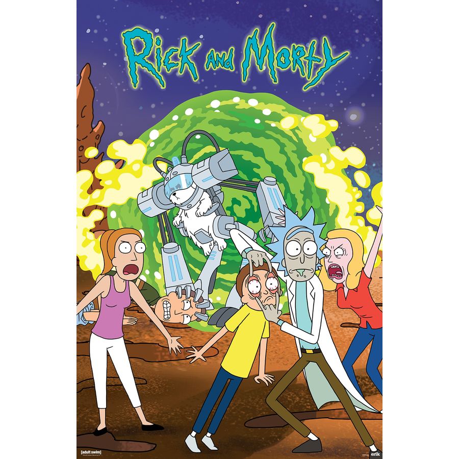 Rick and Morty Poster Portal - Posters buy now in the shop Close Up GmbH