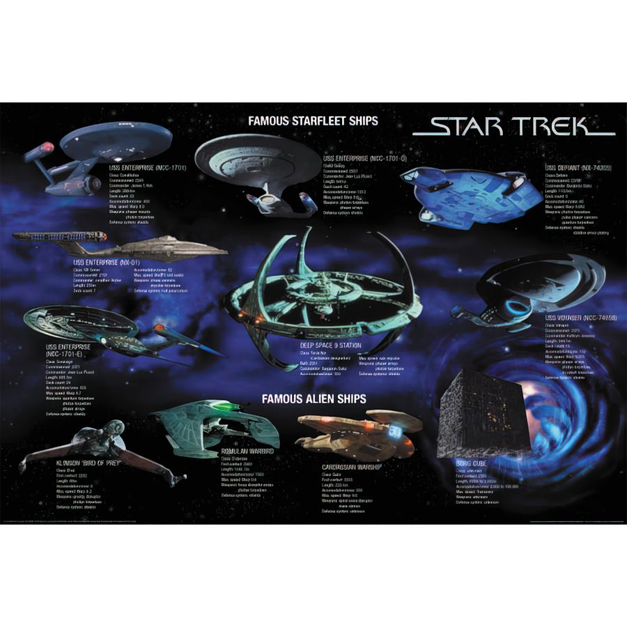 star trek ship posters