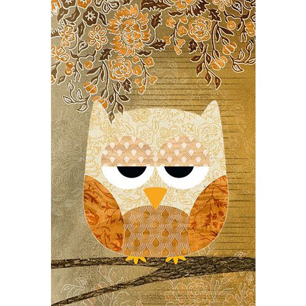 Sweet Owl Poster Antique