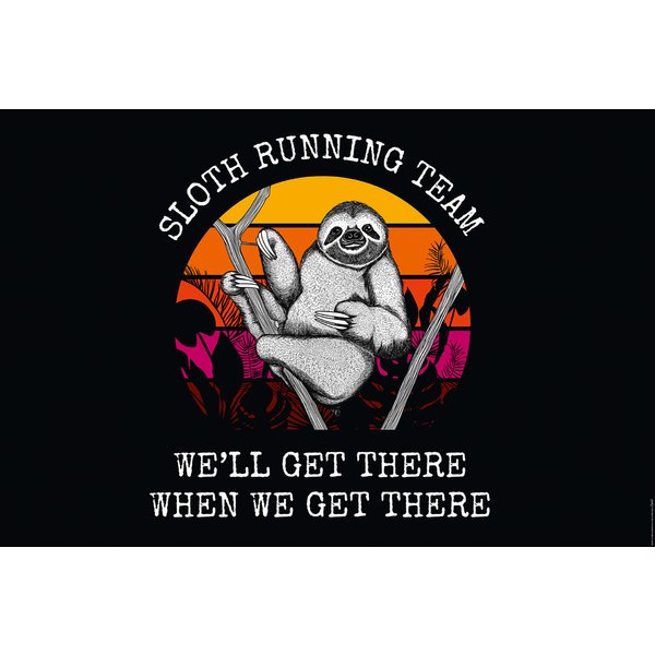 Sloth Running Team Poster
