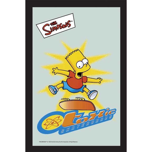 The Simpsons Bart Toxic Skate board