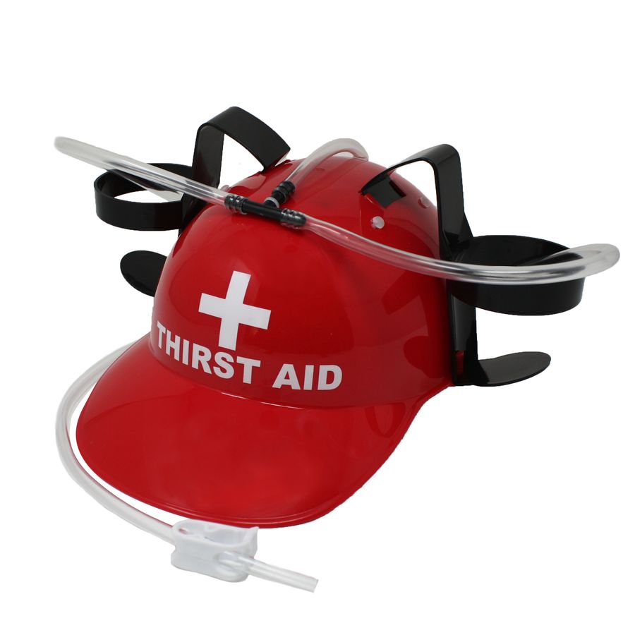 Drinking Helmet THIRST AID - Fun & Gags buy now in the shop Close