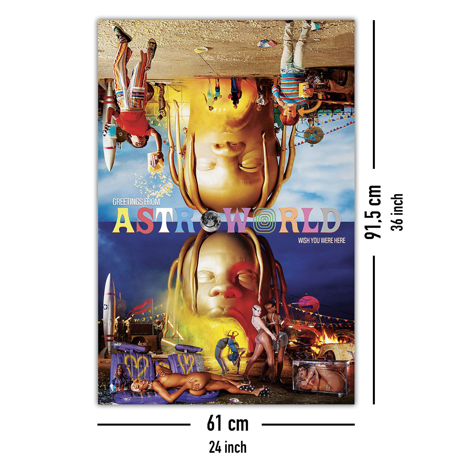 Travis Scott Poster Astroworld - Posters buy now in the shop Close Up GmbH