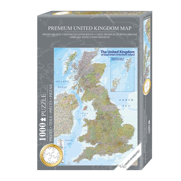 United Kingdom UK Puzzle 1000 pieces - Great Britain, England- 68 x 48 cm 