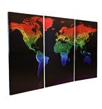 World Map Rainbow