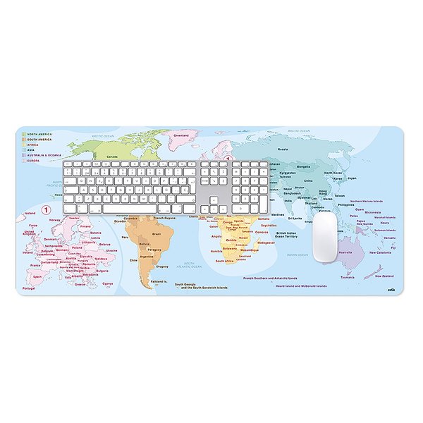 World Map Game Mat/ Mouse Pad